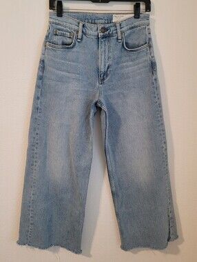 rag & bone Andi High-Rise Ankle Wide-Leg Jeans Cecilia Wash Size 26 Quiet Luxury